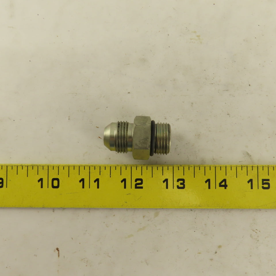 Parker 8F50XS 3/8" OD Tube X 3/4-16 (-8) JIC Flare 3/4-16 Male O-Ring Lot Of 6