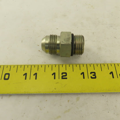 Parker 8F50XS 3/8" OD Tube X 3/4-16 (-8) JIC Flare 3/4-16 Male O-Ring Lot Of 6