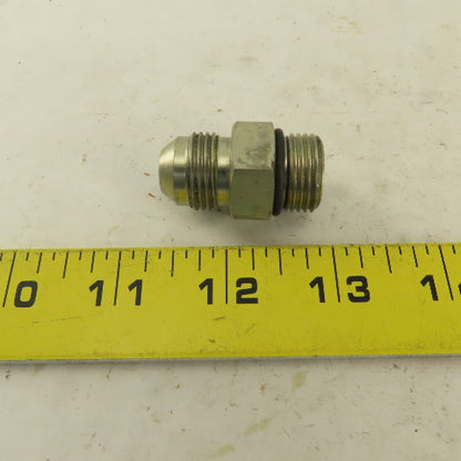 Parker 8F50XS 3/8" OD Tube X 3/4-16 (-8) JIC Flare 3/4-16 Male O-Ring Lot Of 6