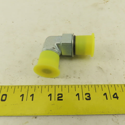 Parker 8C50X-S 3/8" OD Tube 3/4-16 JIC x 3/4-16 Male O-Ring Boss 90° Elbow