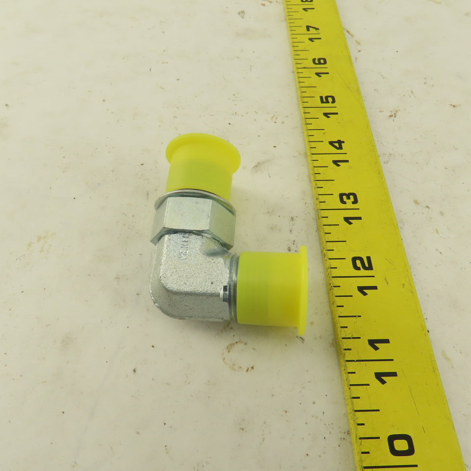 Parker 8C50X-S 3/8" OD Tube 3/4-16 JIC x 3/4-16 Male O-Ring Boss 90° Elbow