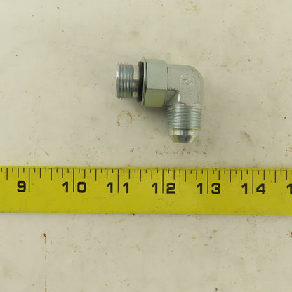 Parker 8C50X-S 3/8" OD Tube 3/4-16 JIC x 3/4-16 Male O-Ring Boss 90° Elbow