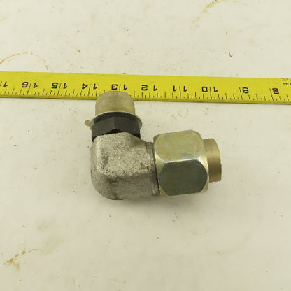 Parker 3/4" Tube OD  1-5/16-12 JIC Flare X 1-1/16-12 ORB 90° Elbow