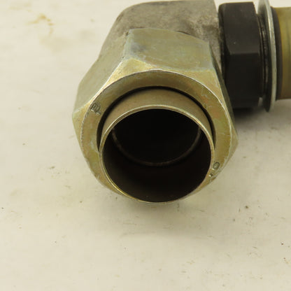 Parker 3/4" Tube OD  1-5/16-12 JIC Flare X 1-1/16-12 ORB 90° Elbow