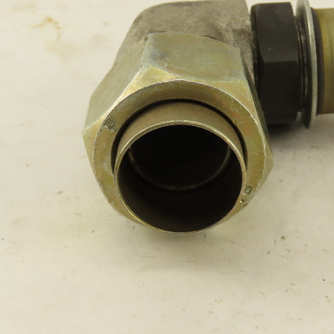 Parker 3/4" Tube OD  1-5/16-12 JIC Flare X 1-1/16-12 ORB 90° Elbow