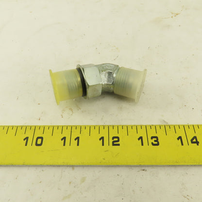 Parker 3/8" OD Tube 3/4-16 (-8) X 3/4-16 ORB 45° Elbow