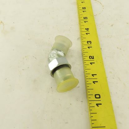 Parker 3/8" OD Tube 3/4-16 (-8) X 3/4-16 ORB 45° Elbow