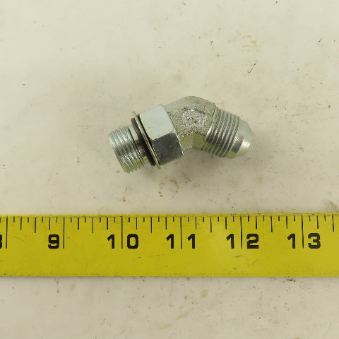 Parker 3/8" OD Tube 3/4-16 (-8) X 3/4-16 ORB 45° Elbow