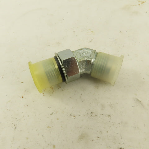 Parker 3/8" OD Tube 3/4-16 (-8) X 3/4-16 ORB 45° Elbow