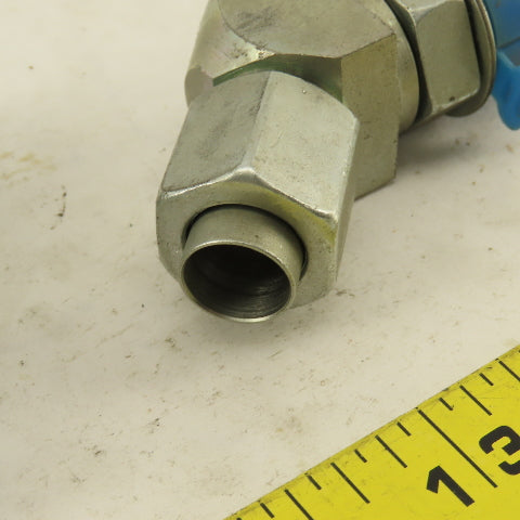 3/8" Tube 3/4-16 (-8) Male Flare X 7/8-14 ORB 45° Elbow Lot Of 2