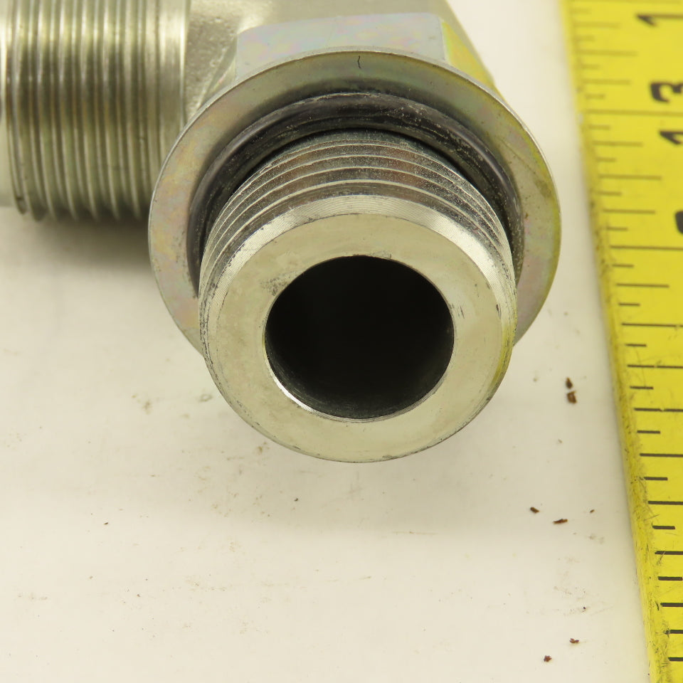Parker 5/8" OD Tube 1-1/16-12 (-12) JIC Flare X 1-1/16-12 ORB 90° Elbow
