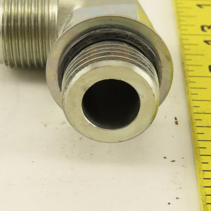 Parker 5/8" OD Tube 1-1/16-12 (-12) JIC Flare X 1-1/16-12 ORB 90° Elbow