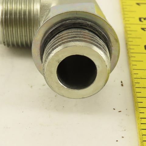 Parker 5/8" OD Tube 1-1/16-12 (-12) JIC Flare X 1-1/16-12 ORB 90° Elbow