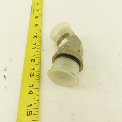 Parker 7/8" OD Tube 1-5/16-12 JIC Flare X 1-5/16-12 ORB 45° Elbow
