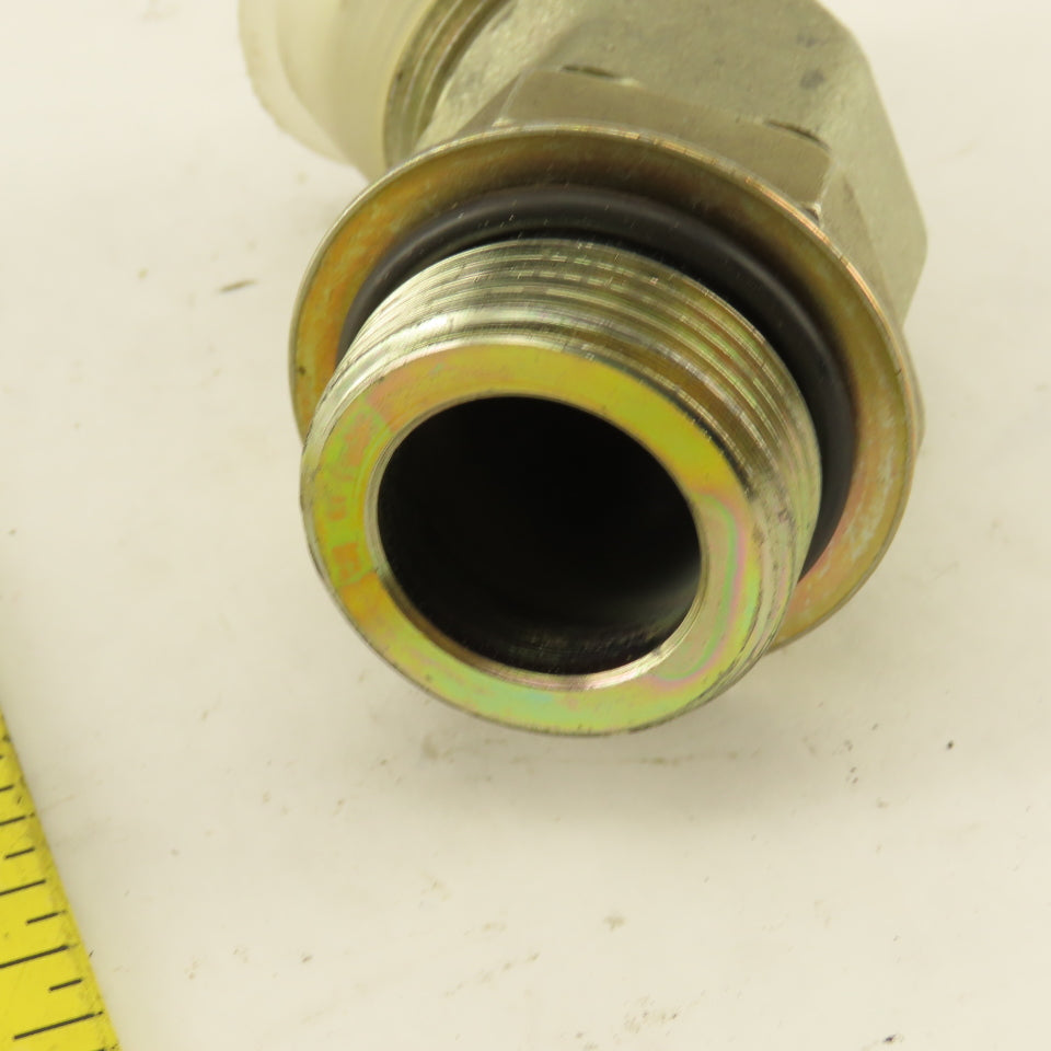 Parker 7/8" OD Tube 1-5/16-12 JIC Flare X 1-5/16-12 ORB 45° Elbow