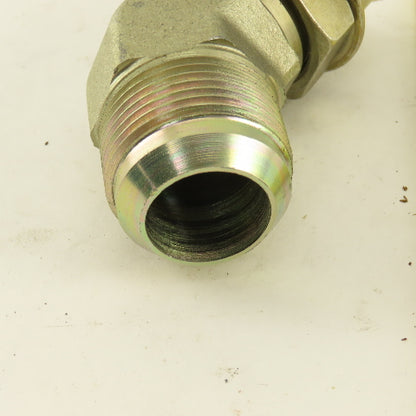Parker 7/8" OD Tube 1-5/16-12 JIC Flare X 1-5/16-12 ORB 45° Elbow