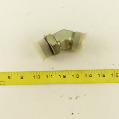 Parker 7/8" OD Tube 1-5/16-12 JIC Flare X 1-5/16-12 ORB 45° Elbow