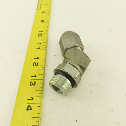 1/2" OD Tube 7/8-14 JIC Flare X 7/8-14 ORB 45° Elbow