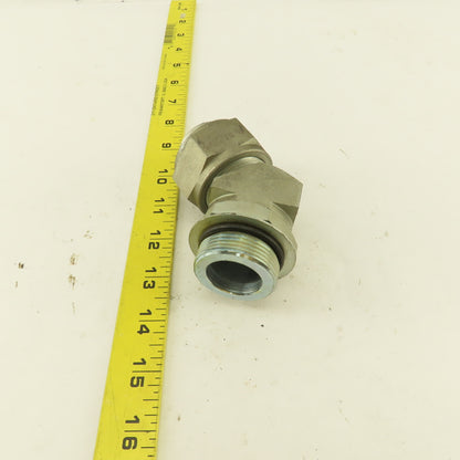 1-1/4" OD Tube 1-5/8-12 JIC X 1-5/8-12 ORB 45° Elbow
