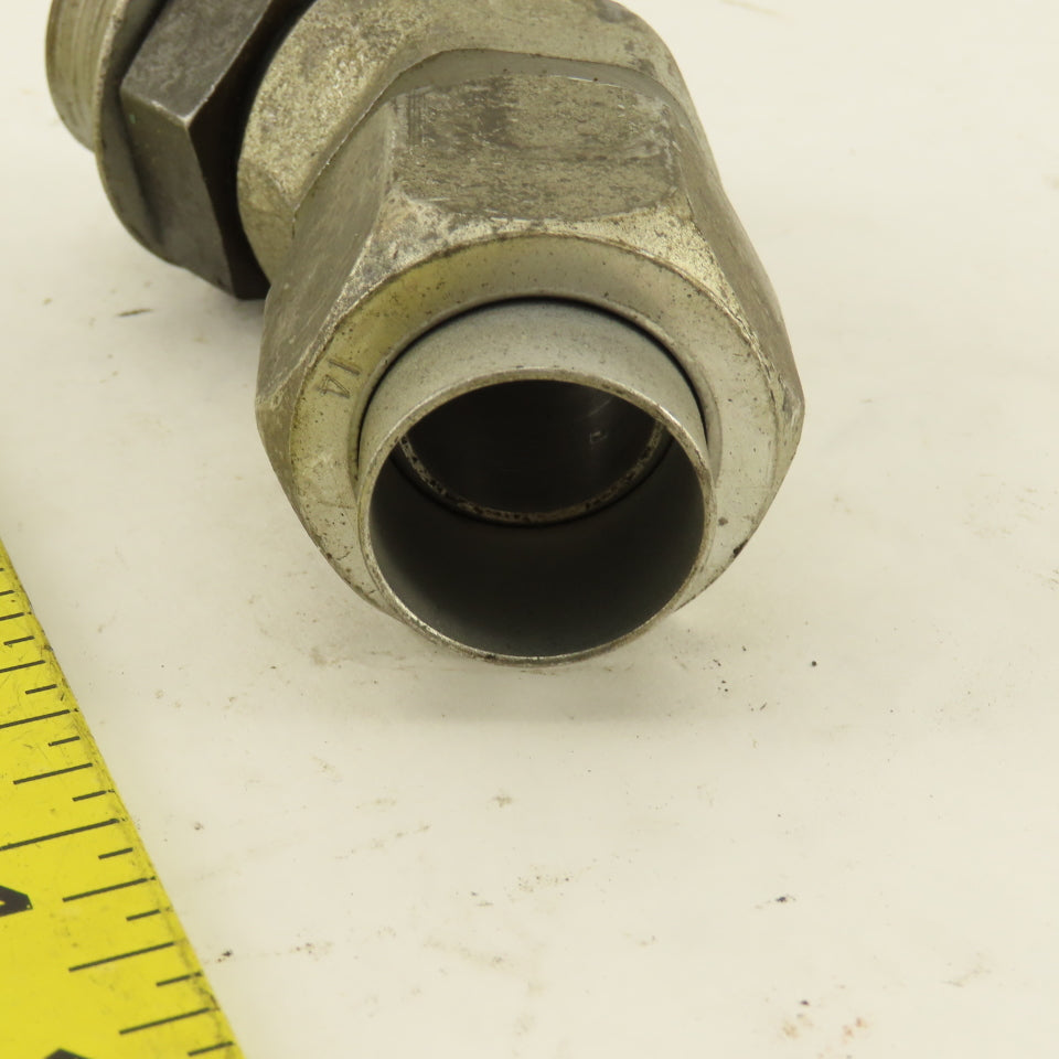 3/4" OD Tube 1-3/16-12 JIC X 1-3/16-12 ORB 45° Elbow