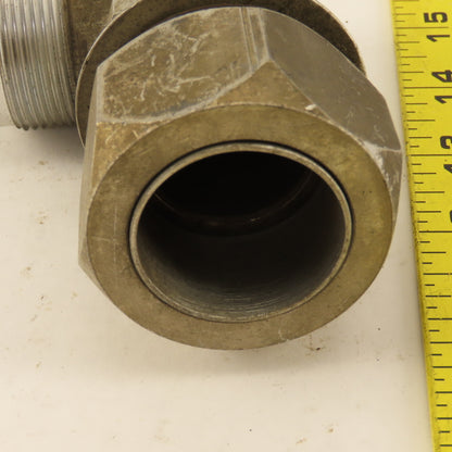 1-1/2 OD Tube 1-7/8-12 JIC Flare X 1-7/8-12 ORB Male 90° Elbow