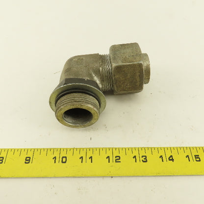1-1/4 OD Tube 1-5/8-12 JIC Flare X 1-5/8-12 ORB Male 90° Elbow