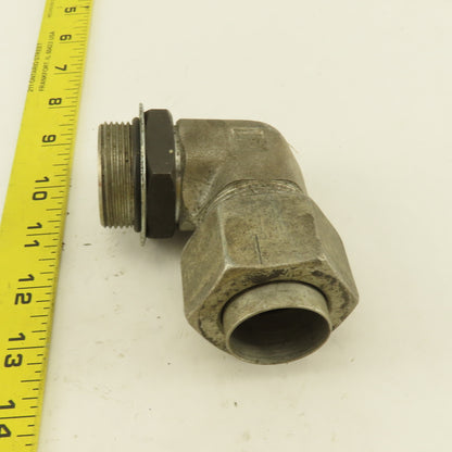 1-1/4 OD Tube 1-5/8-12 JIC Flare X 1-5/8-12 ORB Male 90° Elbow