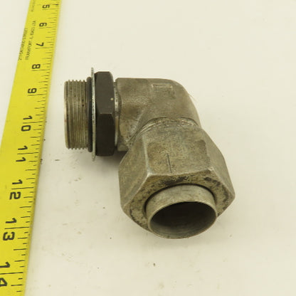 1-1/4 OD Tube 1-5/8-12 JIC Flare X 1-5/8-12 ORB Male 90° Elbow