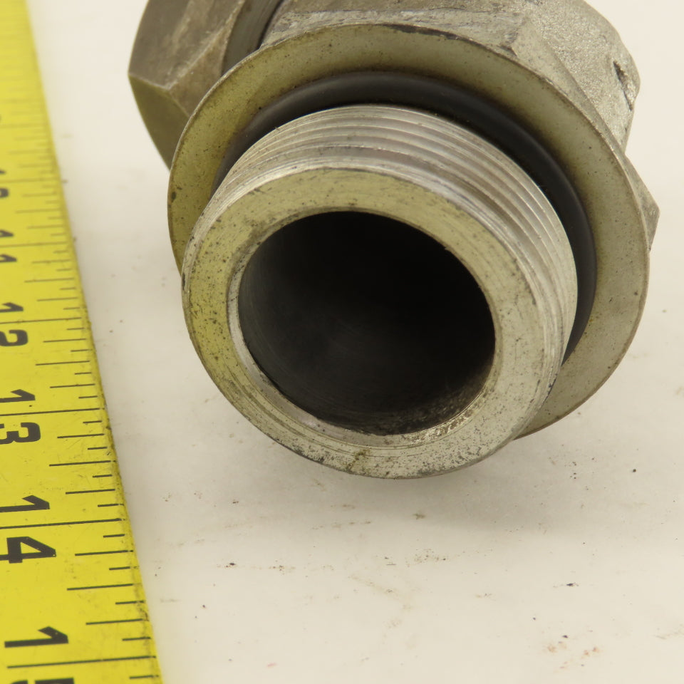 1-1/4 OD Tube 1-5/8-12 JIC Flare X 1-5/8-12 ORB Male 45° Elbow