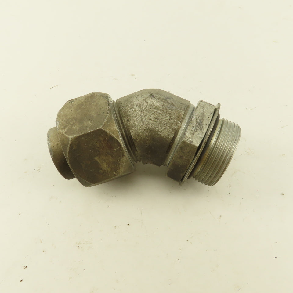 1-1/4 OD Tube 1-5/8-12 JIC Flare X 1-5/8-12 ORB Male 45° Elbow
