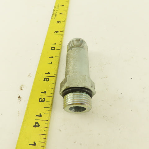 5/8" OD Tube 1-1/16"-12 JIC Flare 1-1/16" Male O-Ring Seat Extension 3-15/16"OAL