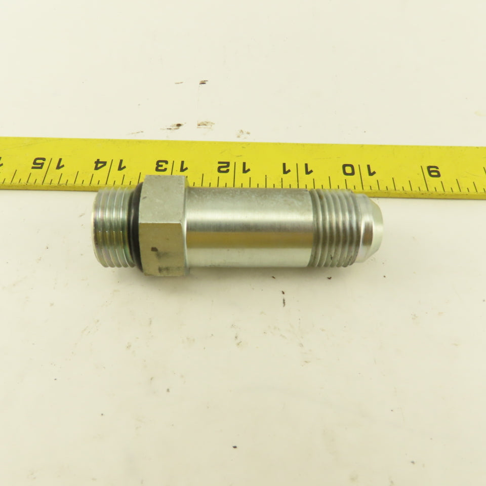 5/8" OD Tube 1-1/16"-12 JIC Flare 1-1/16" Male O-Ring Seat Extension 3-15/16"OAL
