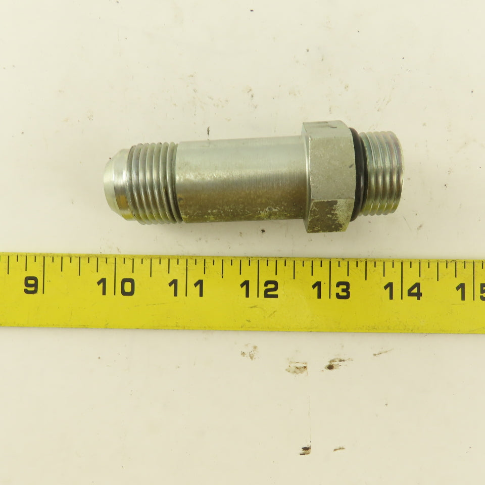 5/8" OD Tube 1-1/16"-12 JIC Flare 1-1/16" Male O-Ring Seat Extension 3-15/16"OAL