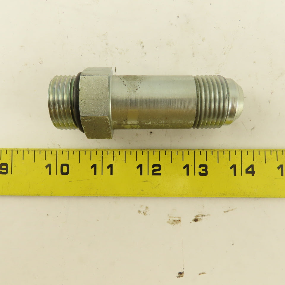 5/8" OD Tube 1-1/16"-12 JIC Flare 1-1/16" Male O-Ring Seat Extension 3-15/16"OAL