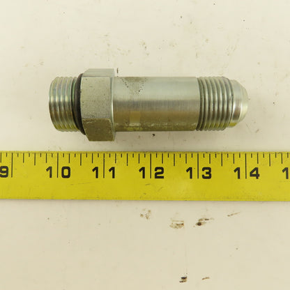 5/8" OD Tube 1-1/16"-12 JIC Flare 1-1/16" Male O-Ring Seat Extension 3-15/16"OAL