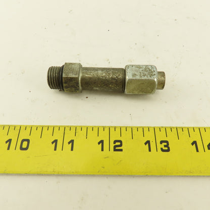 1/4" OD Tube 9/16-18 JIC Flare 9/16-18 Male O-Ring Seat Extension 2-1/2" OAL