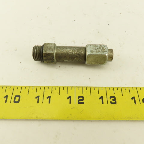 1/4" OD Tube 9/16-18 JIC Flare 9/16-18 Male O-Ring Seat Extension 2-1/2" OAL