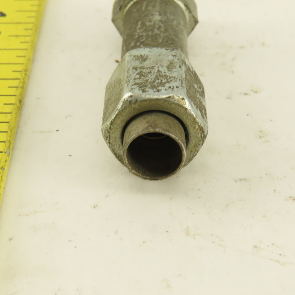 1/4" OD Tube 9/16-18 JIC Flare 9/16-18 Male O-Ring Seat Extension 2-1/2" OAL