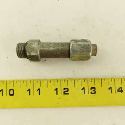 1/4" OD Tube 9/16-18 JIC Flare 9/16-18 Male O-Ring Seat Extension 2-1/2" OAL