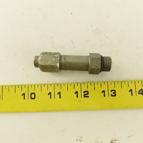 1/4" OD Tube 9/16-18 JIC Flare 9/16-18 Male O-Ring Seat Extension 2-1/2" OAL