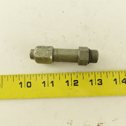 1/4" OD Tube 9/16-18 JIC Flare 9/16-18 Male O-Ring Seat Extension 2-1/2" OAL