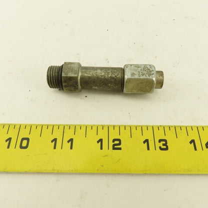 1/4" OD Tube 9/16-18 JIC Flare 9/16-18 Male O-Ring Seat Extension 2-1/2" OAL