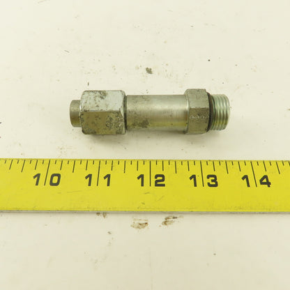 3/8" OD Tube 3/4-16 JIC Flare 3/4-16 Male O-Ring Seat Extension 3" OAL