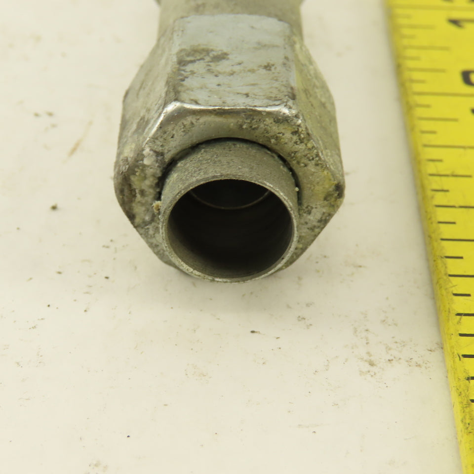 3/8" OD Tube 3/4-16 JIC Flare 3/4-16 Male O-Ring Seat Extension 3" OAL