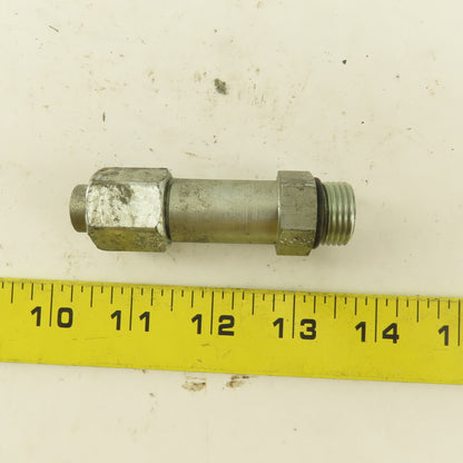 3/8" OD Tube 3/4-16 JIC Flare 3/4-16 Male O-Ring Seat Extension 3" OAL