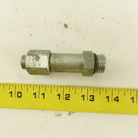 3/8" OD Tube 3/4-16 JIC Flare 3/4-16 Male O-Ring Seat Extension 3" OAL