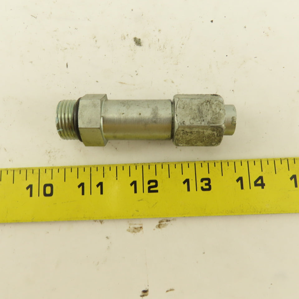 3/8" OD Tube 3/4-16 JIC Flare 3/4-16 Male O-Ring Seat Extension 3" OAL