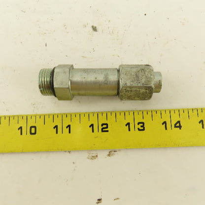 3/8" OD Tube 3/4-16 JIC Flare 3/4-16 Male O-Ring Seat Extension 3" OAL