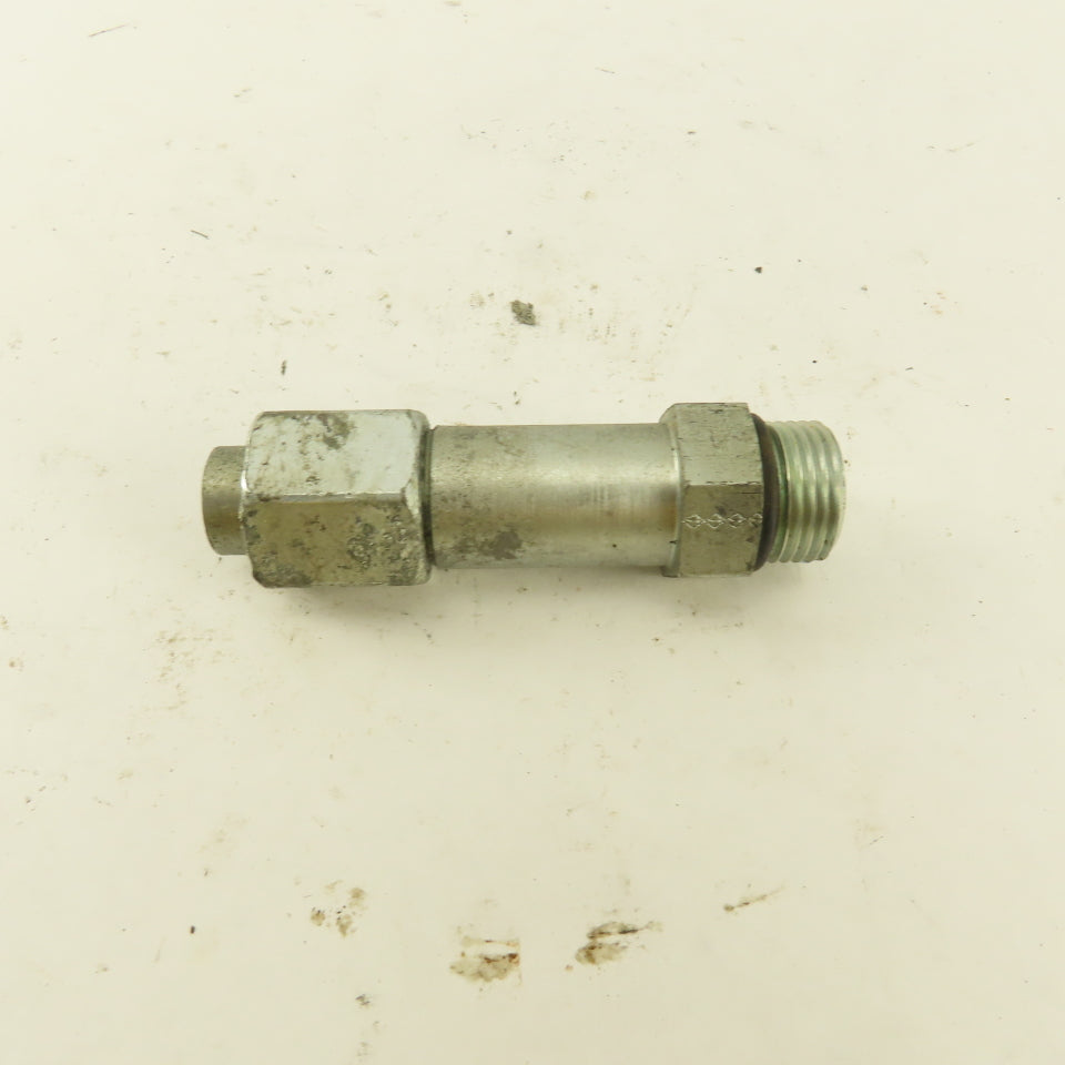 3/8" OD Tube 3/4-16 JIC Flare 3/4-16 Male O-Ring Seat Extension 3" OAL