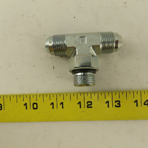 Parker 3/8" Tube OD 3/4-16 Male ORB X 3/4-16  Branch TEE Fitting Lot Of 2